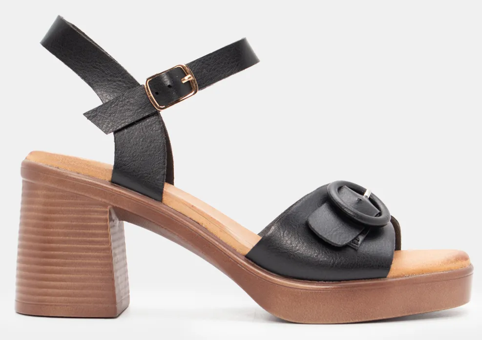 Πλατφόρμες με Μπαρέτα - Μαύρο