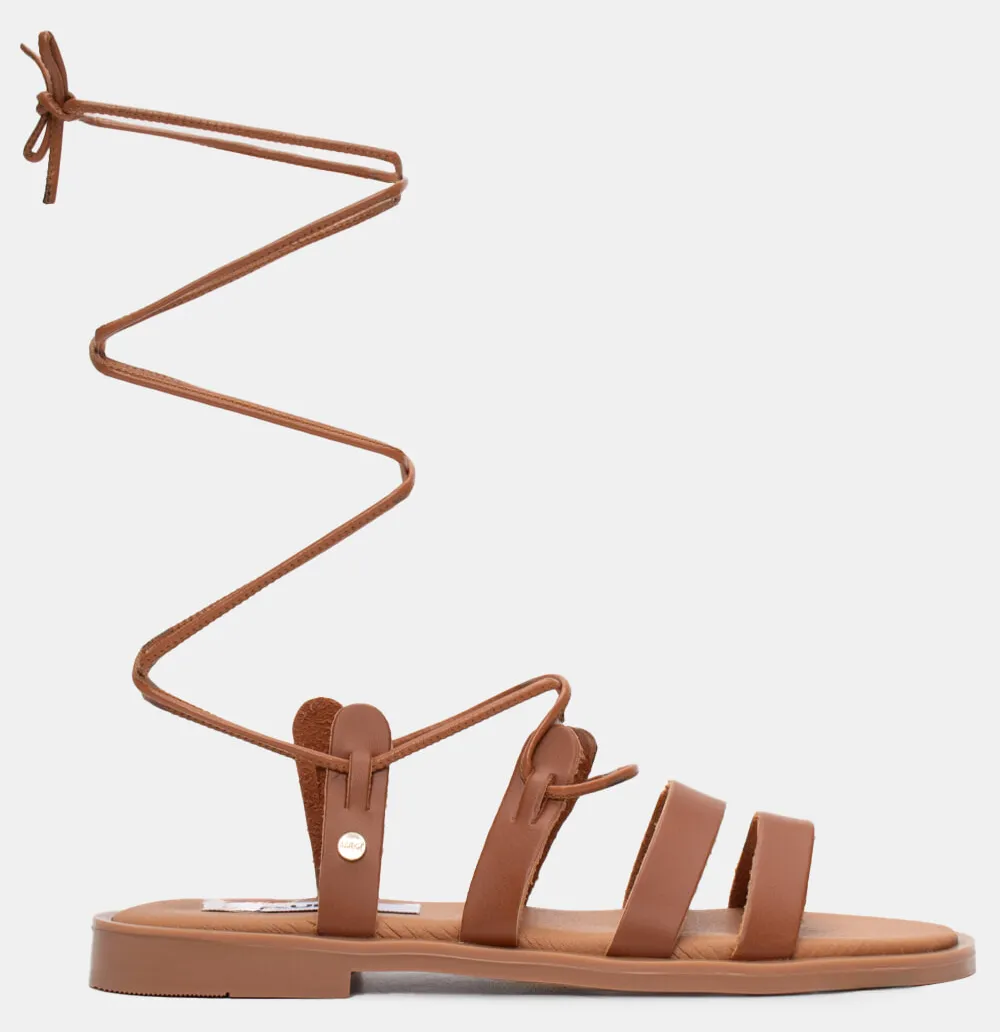 LUIGI DESIGN - Flat Σανδάλια Gladiator - ΤΑΜΠΑ