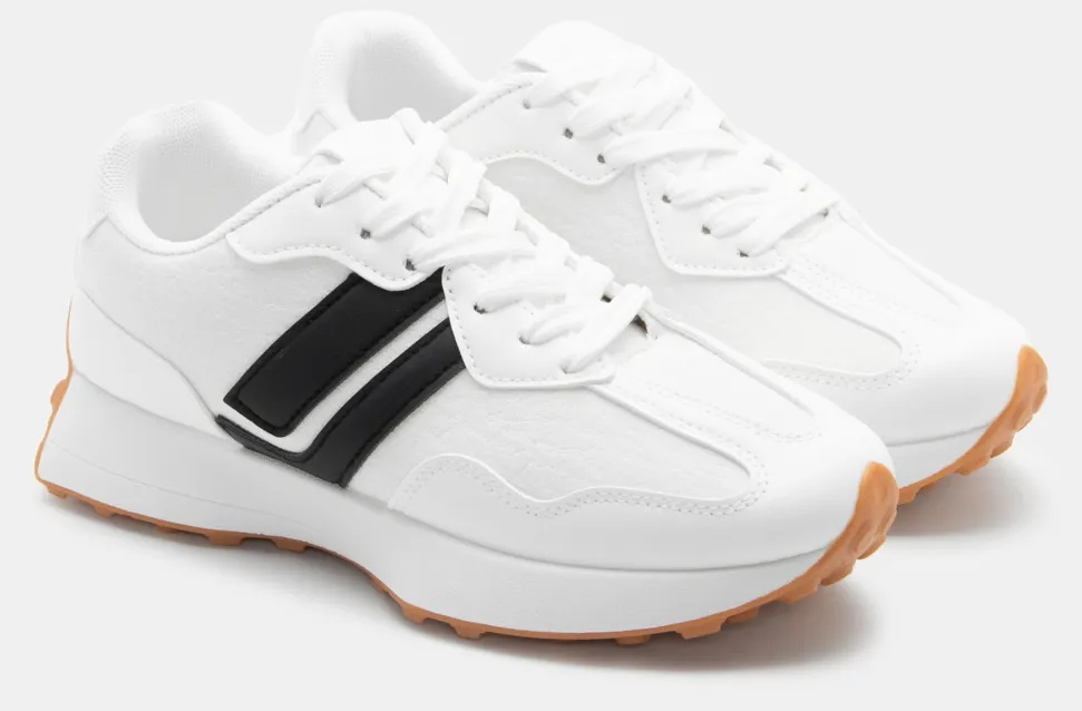 Sneakers σε Συνδυασμό Χρωμάτων - Λευκό