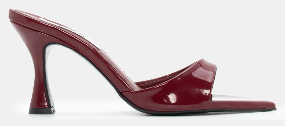 LUIGI DESIGN - Mules Μυτερά - Μπορντό-Λουστρίνι