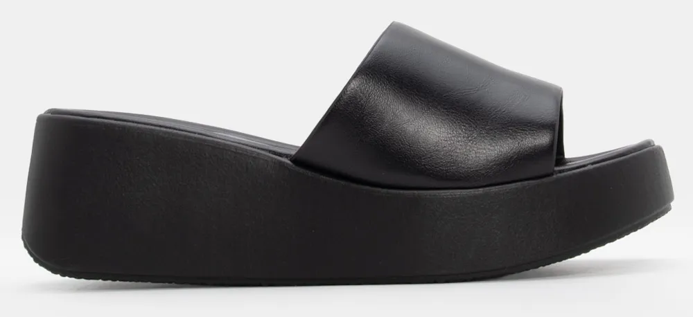 Πλατφόρμες με Φαρδιά Φάσα - Μαύρο