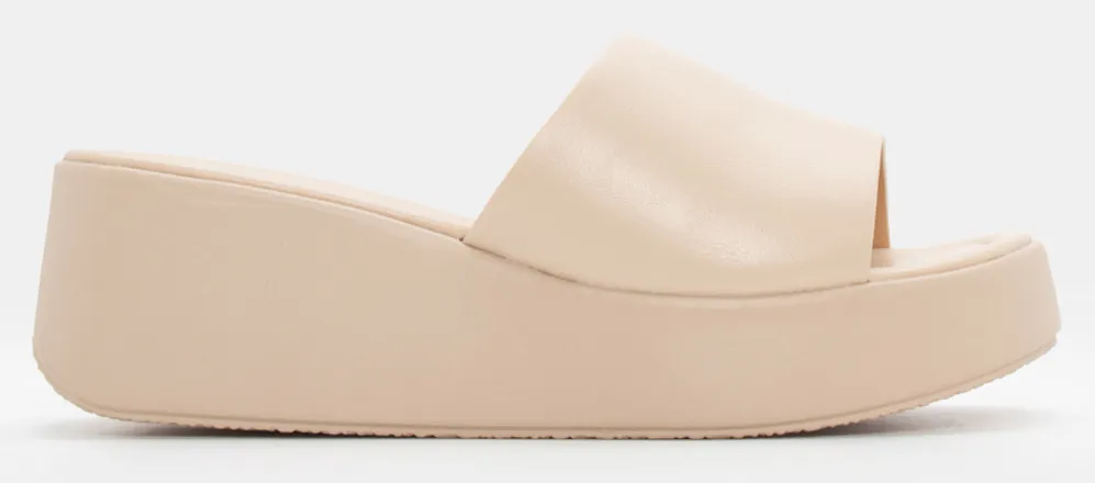 Πλατφόρμες με Φαρδιά Φάσα - Μπεζ