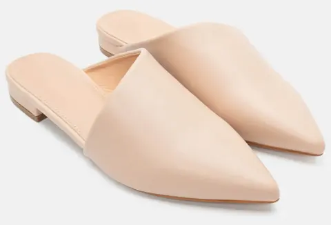 Mules Μυτερά - Μπεζ