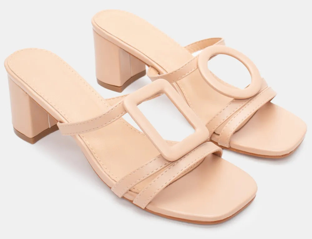 Mules με Τόκα - Μπεζ