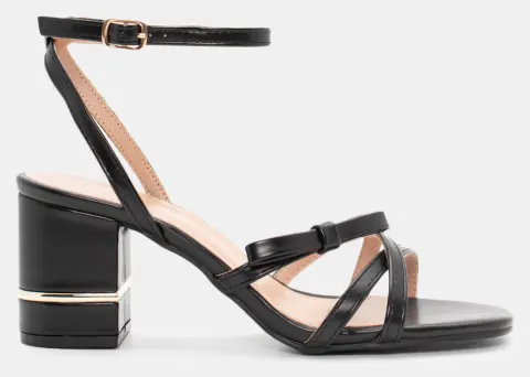 Πέδιλα με Διακοσμητικό Φιόγκο & Μπαρέτα - Μαύρο