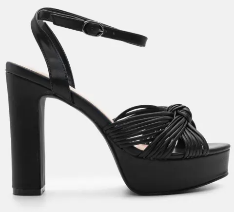 Πέδιλα με Σχέδιο Κόμπο & Φιάπα - Μαύρο