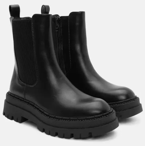 Μποτάκια Chelsea Δίσολα - Μαύρο