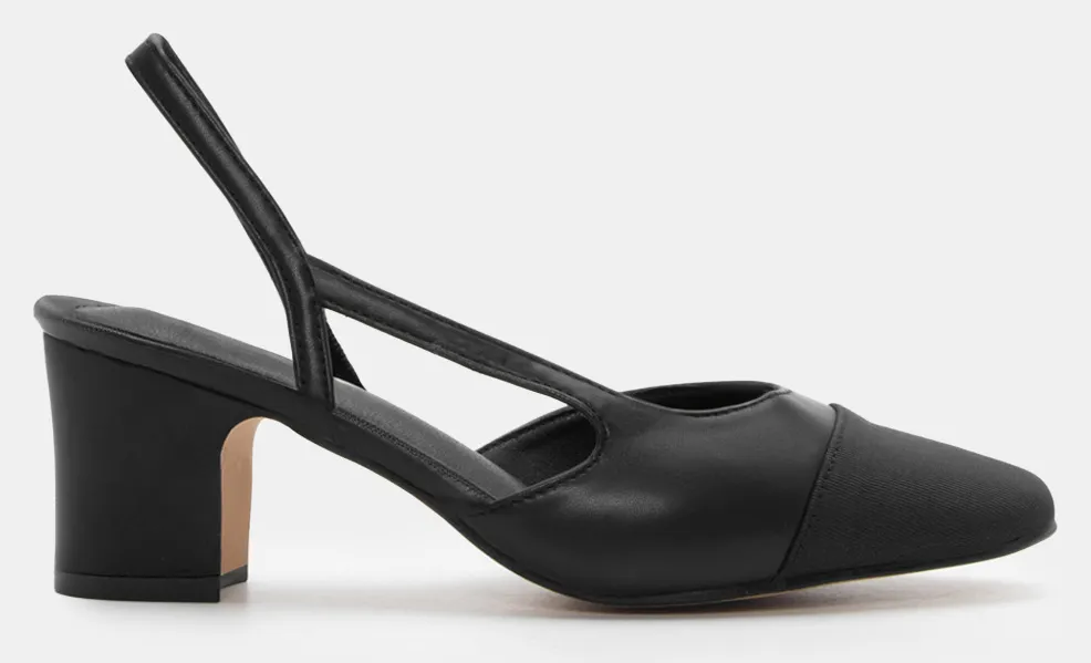 Γόβες Slingback - Μαύρο