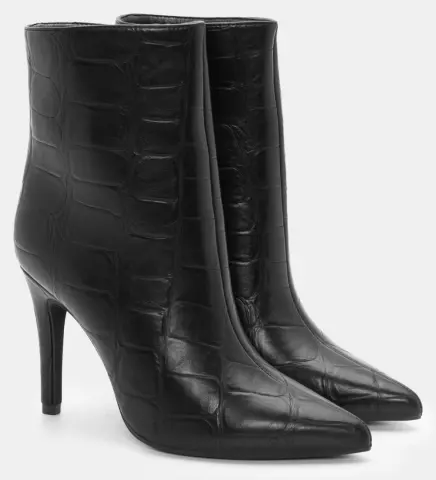 Μποτάκια Μυτερά Αστραγάλου - Μαύρο