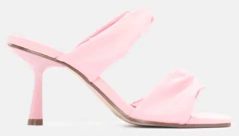 Mules με Στριφογυριστά Λουράκια - Ροζ