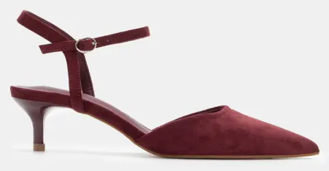 Γόβες Μυτερές με Μπαρέτα - Μπορντό