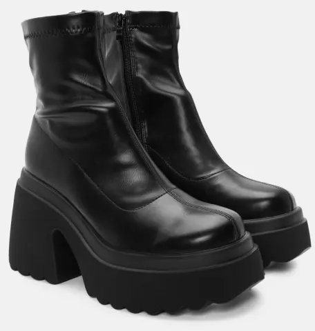 Μποτάκια Κάλτσα Flatform - Μαύρο