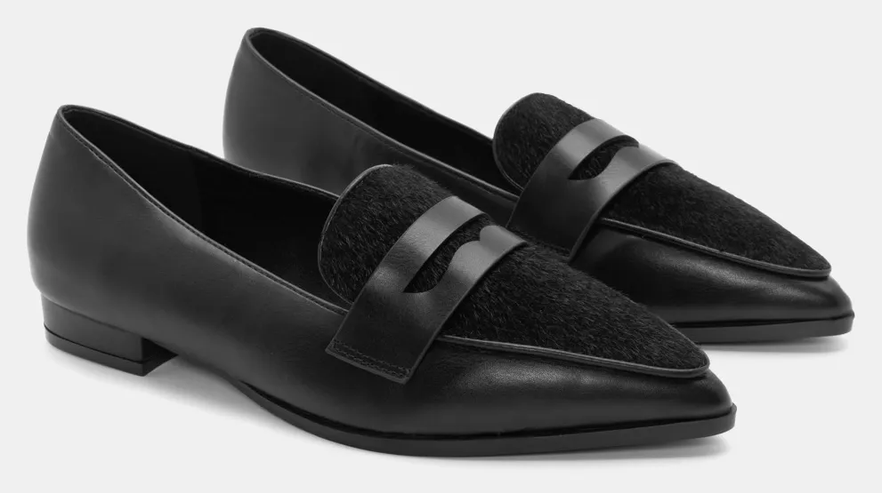 Μοκασίνια Μυτερά - Μαύρο