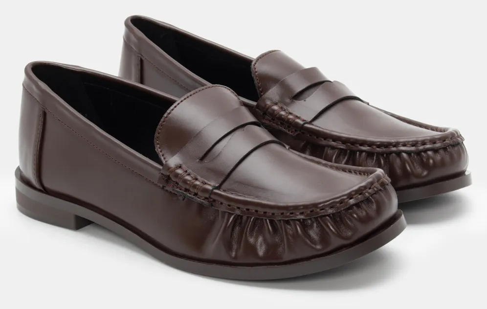 Μοκασίνια Μονόχρωμα - Καφέ Σκούρο