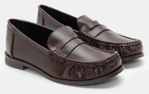 Μοκασίνια Μονόχρωμα - Καφέ Σκούρο