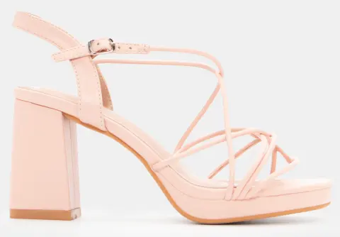 Πέδιλα με Πολλαπλά Λουράκια - Ροζ