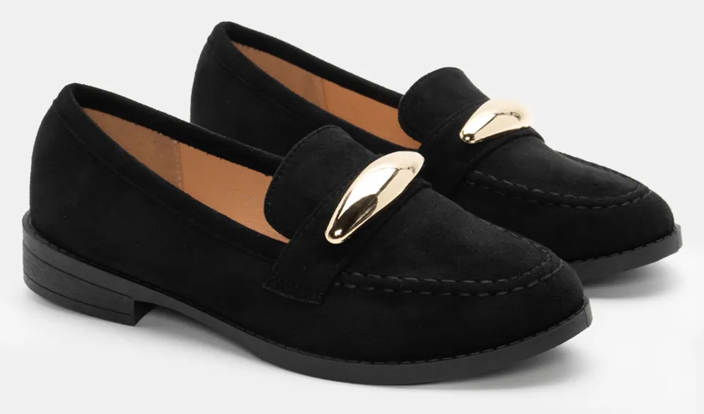 Μοκασίνια με Διακοσμητικό - Μαύρο