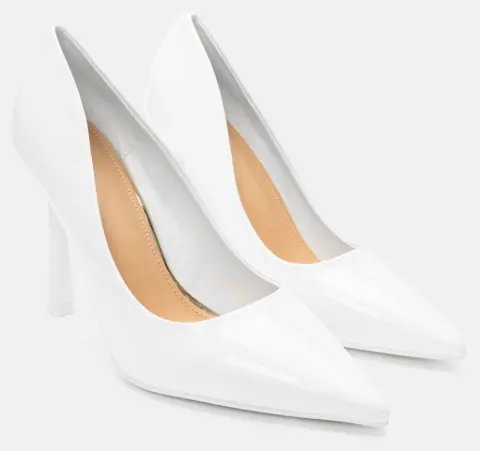 Γόβες Μυτερές - Λευκό