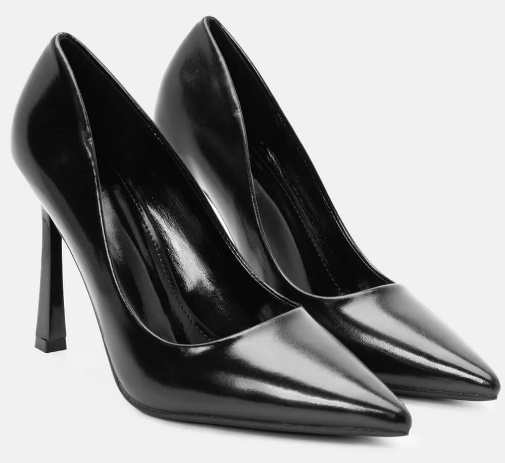 Γόβες Μυτερές - Μαύρο-Ματ