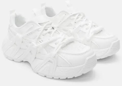 Sneakers Chunky Δίσολα - Λευκό