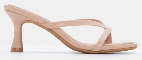 Mules με Λουράκια - Nude