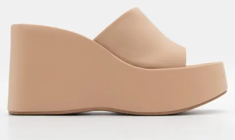 Πλατφόρμες με Φαρδιά Φάσα - Nude