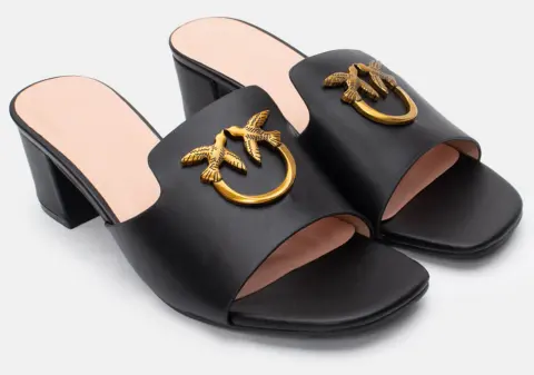 Mules με Διακοσμητικό - Μαύρο