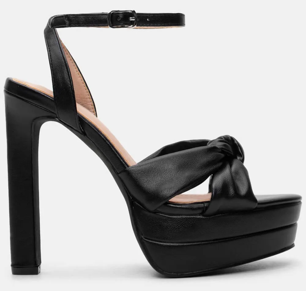 Πέδιλά με Διπλή Φιάπα & Μπαρέτα - Μαύρο