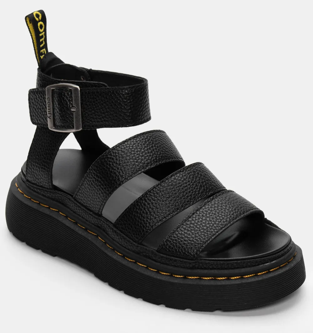 Σανδάλια Flatform με Μπαρέτα - Μαύρο