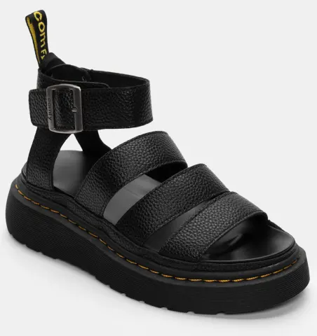 Σανδάλια Flatform με Μπαρέτα - Μαύρο