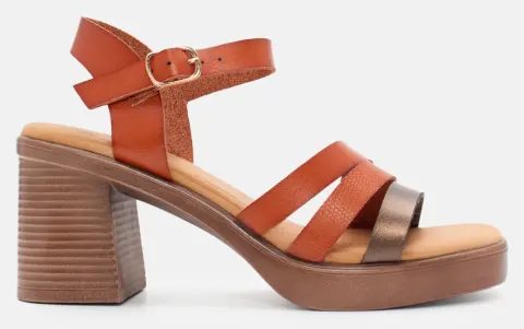 Πλατφόρμες με Λουράκια & Μπαρέτα - Κάμελ