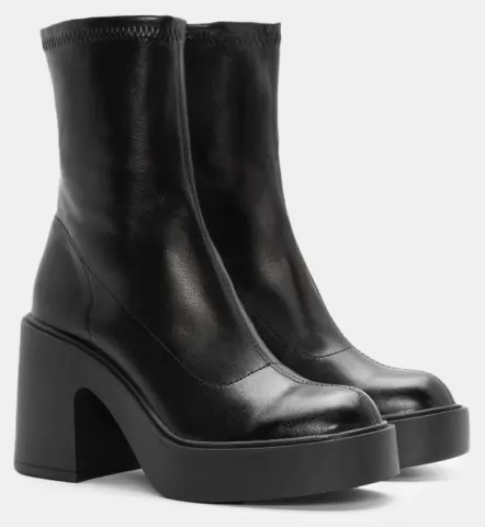 Μποτάκια Platform Κάλτσα - Μαύρο