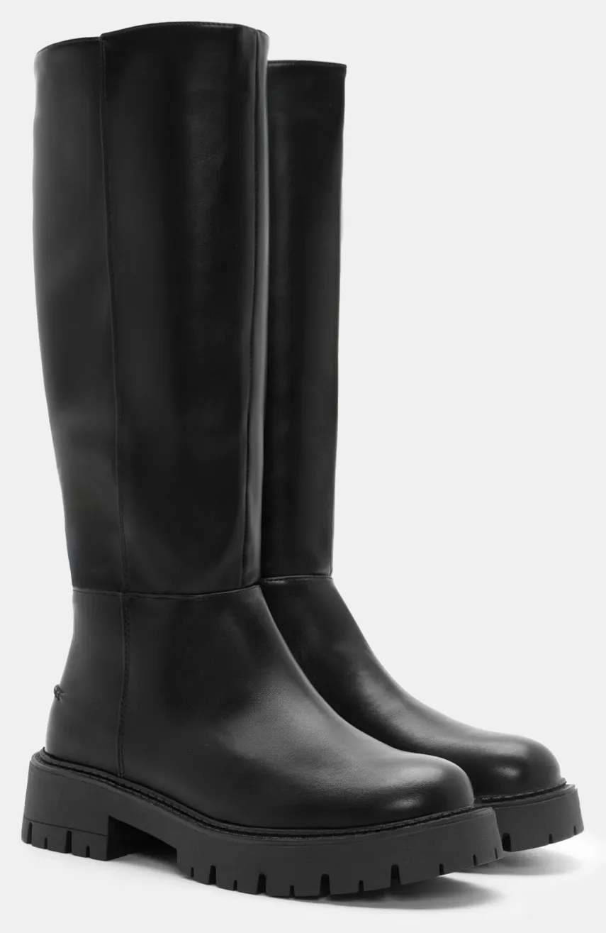 Μπότες με Τρακτερωτή Σόλα - Μαύρο