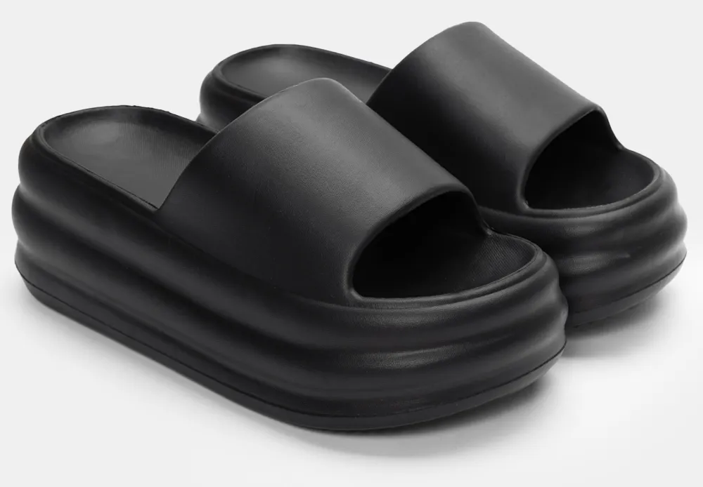 Παντόφλες Δίσολες - Μαύρο