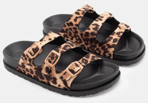 Σανδάλια Flatform με Τόκες - Animal Print