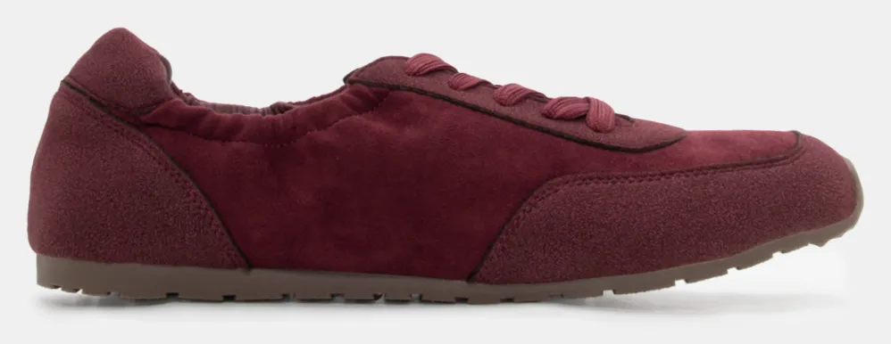 Sneakers Flat με Λάστιχο - Μπορντό