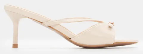 Mules με Λουράκια & Τόκα - Μπεζ