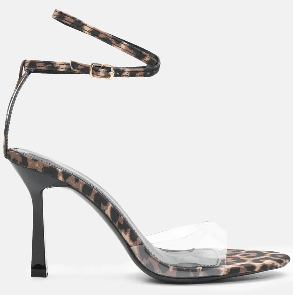 Πέδιλα με Διαφάνεια & Μπαρέτα - Animal Print