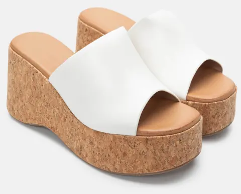 Πλατφόρμες με Φαρδιά Φάσα - Λευκό