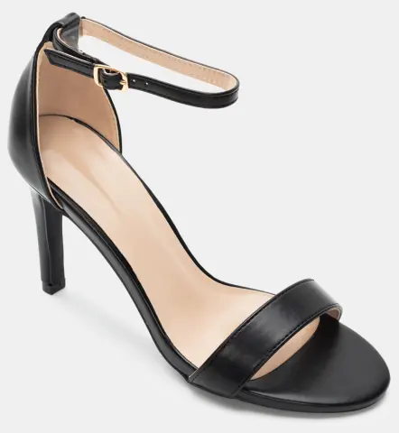 Πέδιλα Στιλέτο με Μπαρέτα - Μαύρο