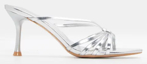 Mules με Σχέδιο Κόμπο - Ασημί