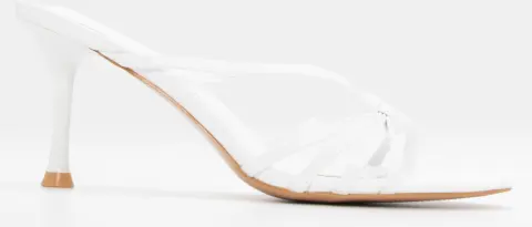 Mules με Σχέδιο Κόμπο - Λευκό