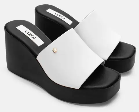 LUIGI DESIGN - Πλατφόρμες με Φαρδιά Φάσα - Λευκό