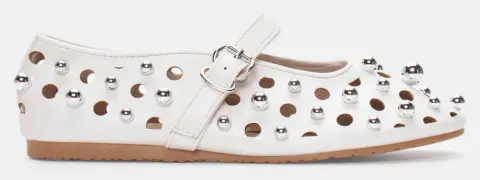 Μπαλαρίνες με Τρούκς & Μπαρέτα - Λευκό