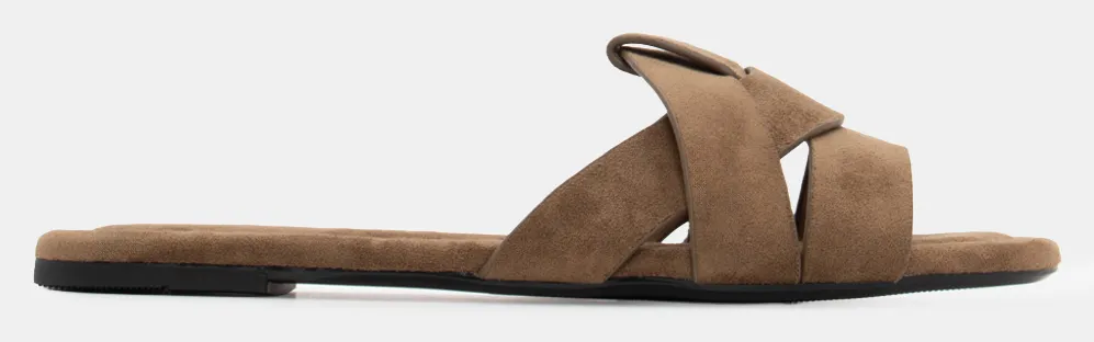 Flat Σανδάλια με Περίτεχνα Λουράκια - Χακί