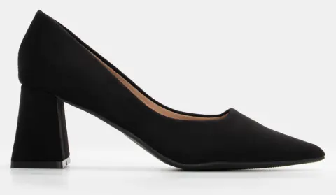 Γόβες Μυτερές Μονόχρωμες - Μαύρο