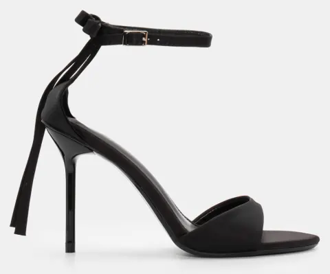 Πέδιλα με Μπαρέτα & Διακοσμητικό Φιόγκο - Μαύρο