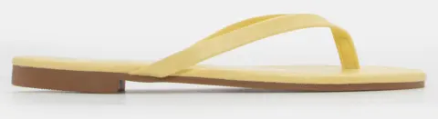 Flat Σανδάλια με Λουράκια - Κίτρινο