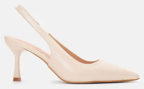 Γόβες Μυτερές Slingback - Μπεζ