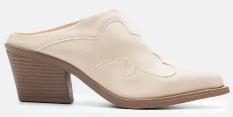 Clogs Western Μυτερά - Μπεζ